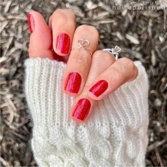 *Retired* Color Street: Cherry Float | Scarlet Red Glitter Valentine’s Day - Picture 5 of 15